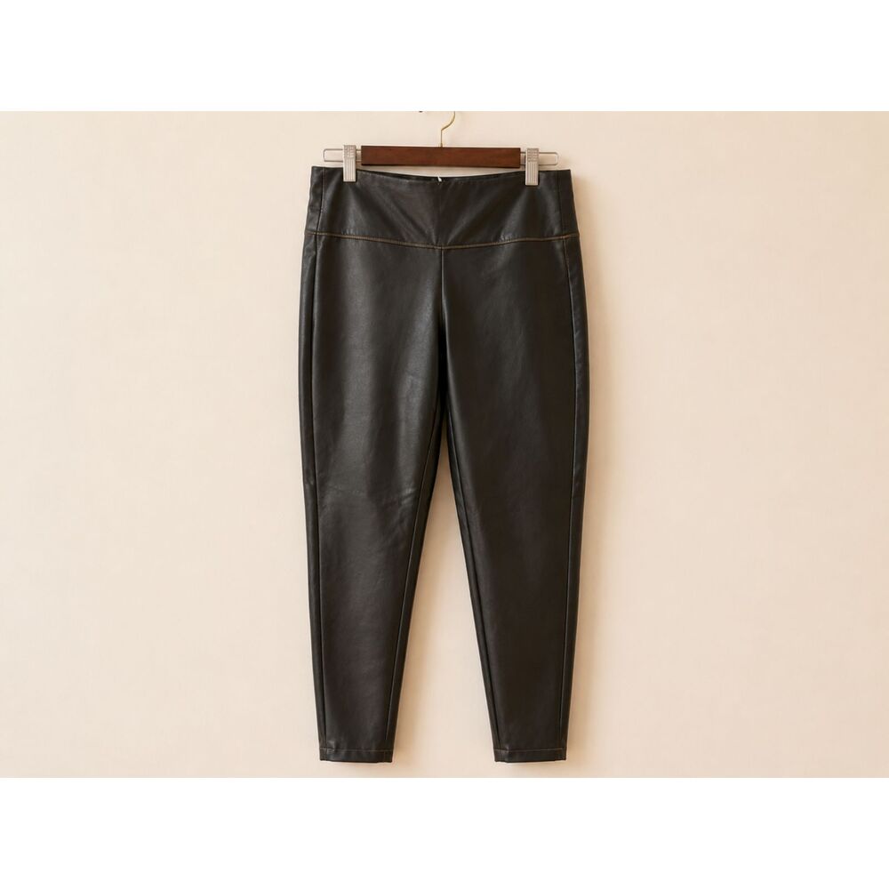 Athleta Brown Faux Leather Leggings | Size Large | Worn Once